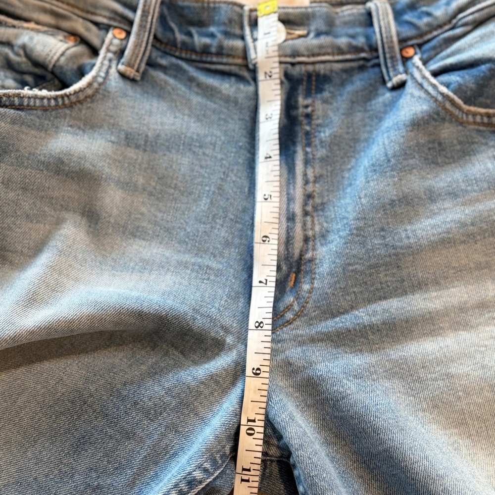 Mother The Down Low Spinner Hover‎ Jeans Womens 30 Blue I Confess Straight Leg - Picture 6 of 12
